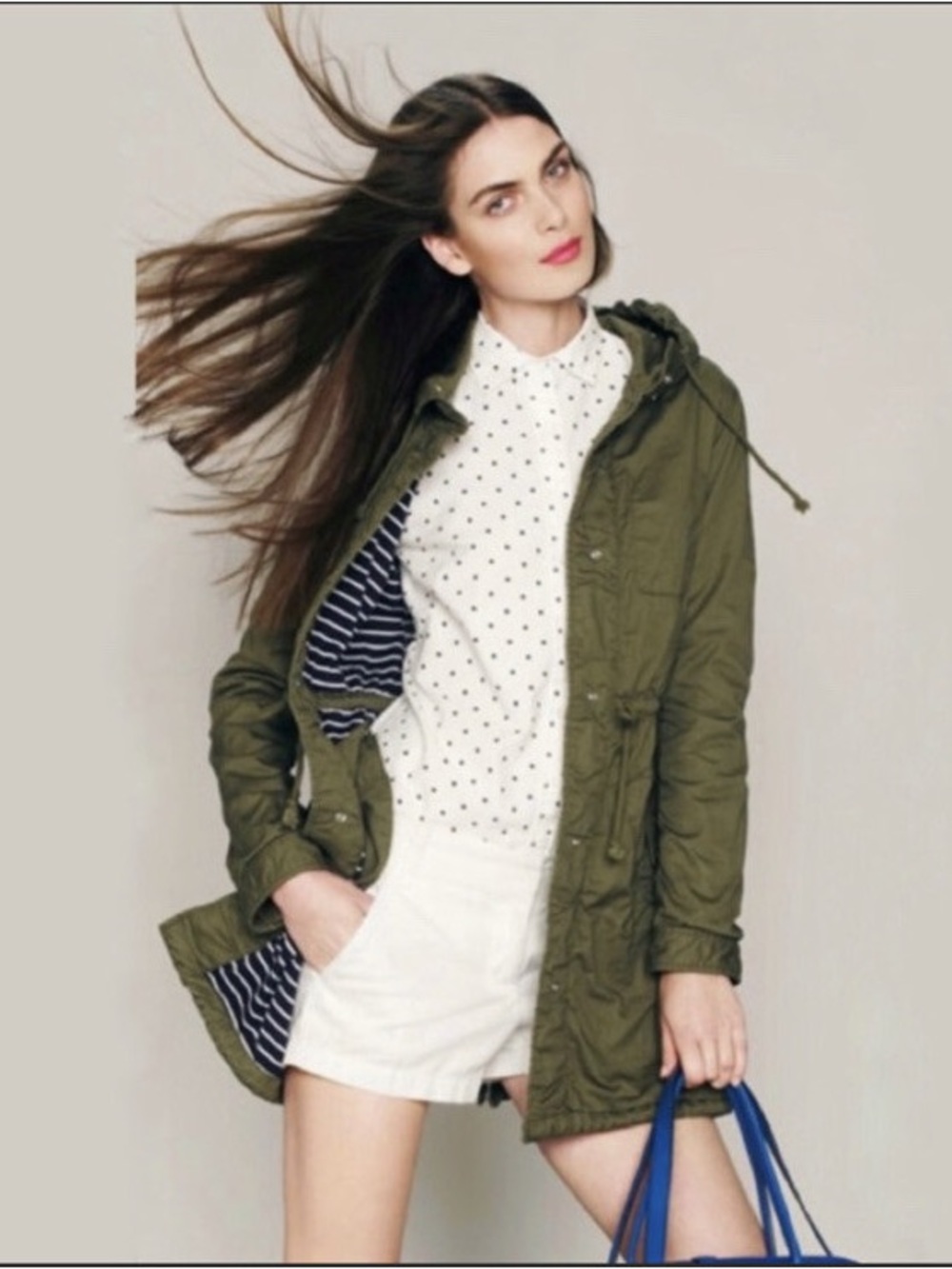 J. Crew Fatigue Green Charlie Utility Military Jacket S PTP30.5X18